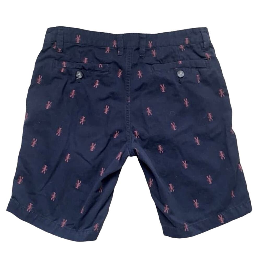 Sunday Work Clothes Lobster Print Blue Bermuda Shorts Mens Size 34 Preppy